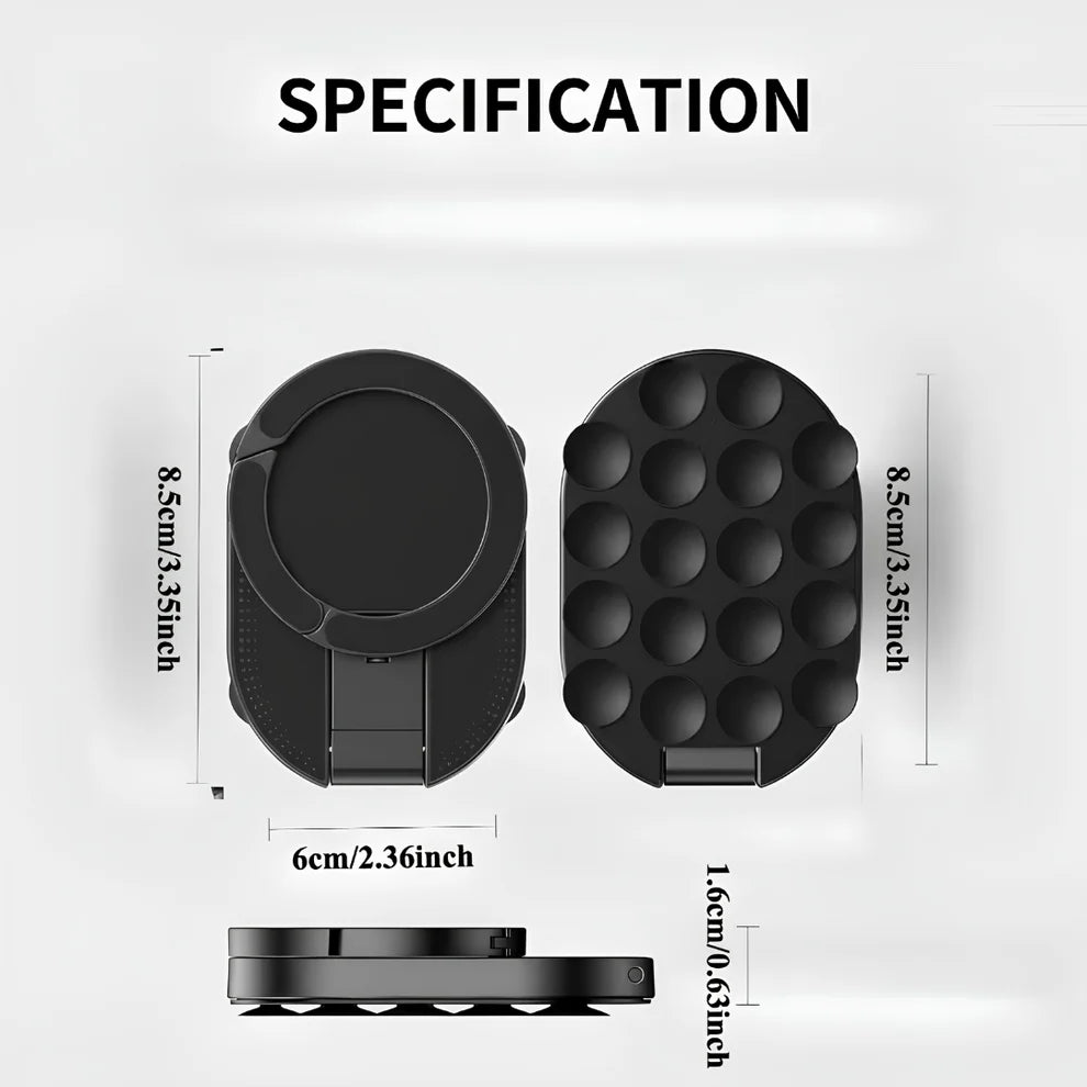 3-in-1 Foldable Magnetic Suction Phone Mount