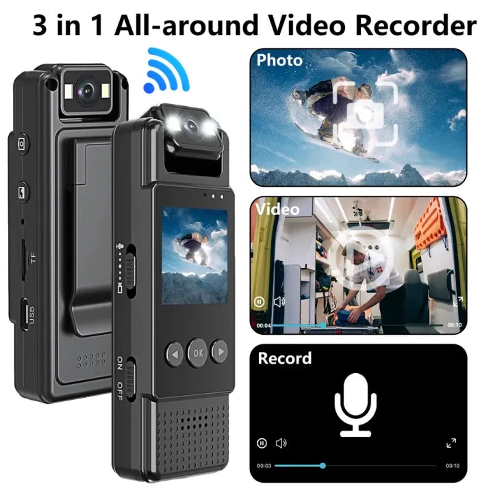 L12 Mini Body Camera - Flip.Pk