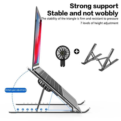 Laptop Stand with Fan - Flip.Pk
