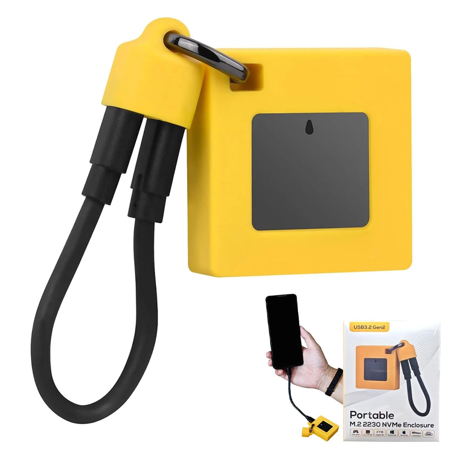 USB 3.2 Portable 2230 (M.2 NVME) Enclosure Gen 2 - Flip.Pk