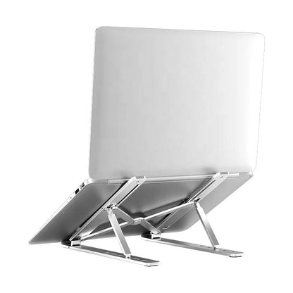 Folding Adjustable Aluminum Laptop Stand + FREE POUCH - Flip.Pk