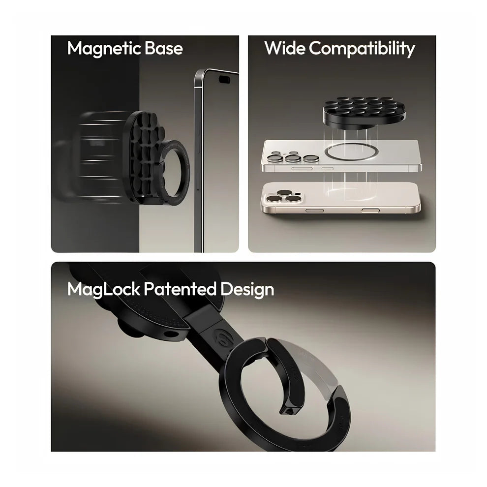 3-in-1 Foldable Magnetic Suction Phone Mount