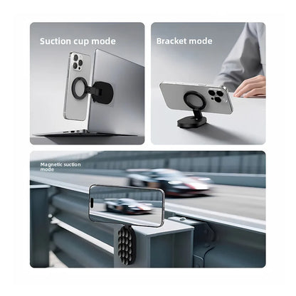 3-in-1 Foldable Magnetic Suction Phone Mount