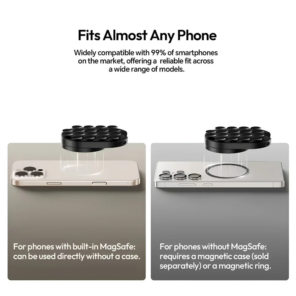 3-in-1 Foldable Magnetic Suction Phone Mount