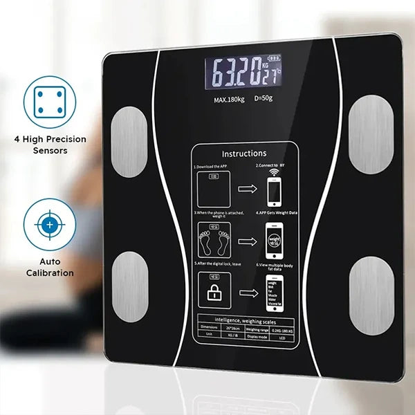Smart Digital Body Weight Scale - Precision Electronic Fitness Tracker