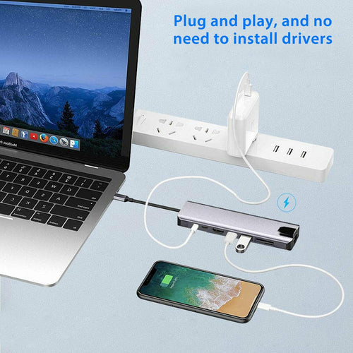 USB Type C Hub 8 in 1 - Flip.Pk