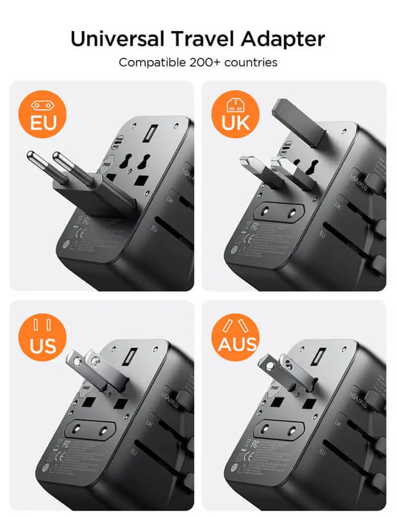 Port Universal Travel Adapter - Flip.Pk
