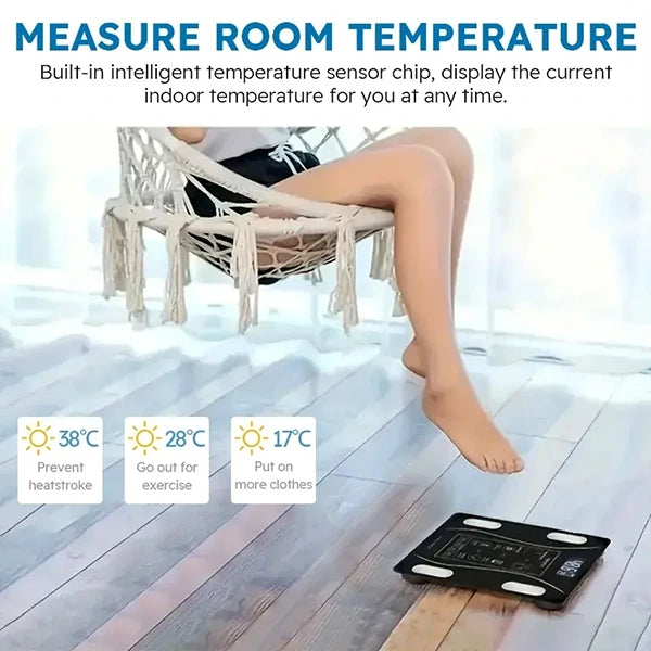 Smart Digital Body Weight Scale - Precision Electronic Fitness Tracker