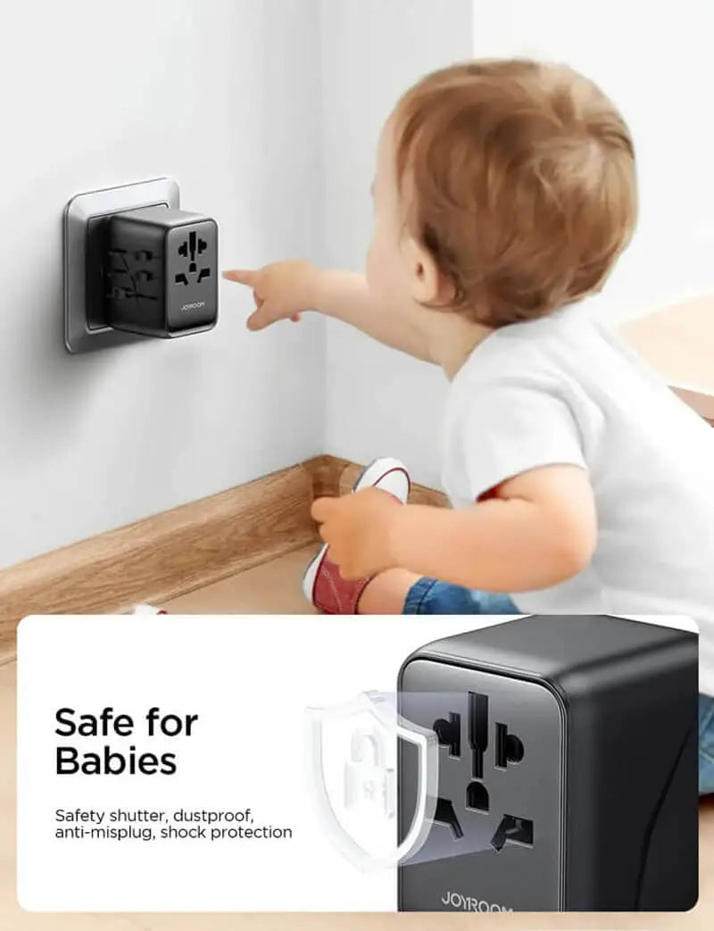 Port Universal Travel Adapter - Flip.Pk