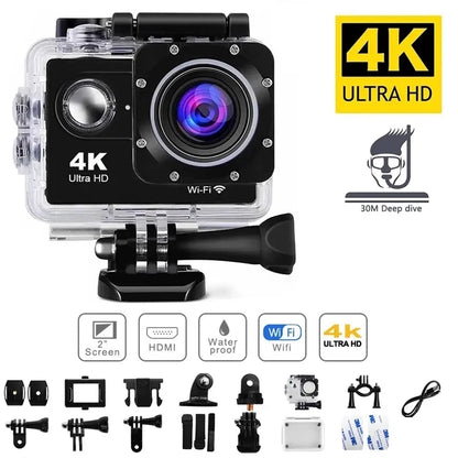 Action Sports Camera Wifi 4k - Flip.Pk