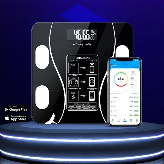 Smart Digital Body Weight Scale - Precision Electronic Fitness Tracker