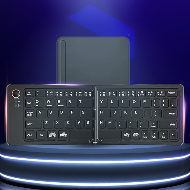 Foldable & Rechargeable  Bluetooth Keyboard - Flip.Pk