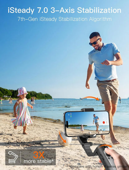 Hohem iSteady XE 3 AXIS Handheld Gimbal Stabilizer for Smartphones - Flip.Pk