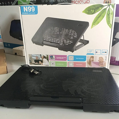 Portable Laptop Cooling Stand with 5-level Adjustable Height and USB Connectivity - flippk.online