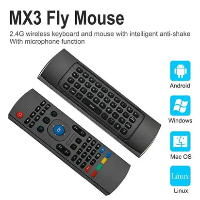 MX3 Air Mouse Voice Remote Control