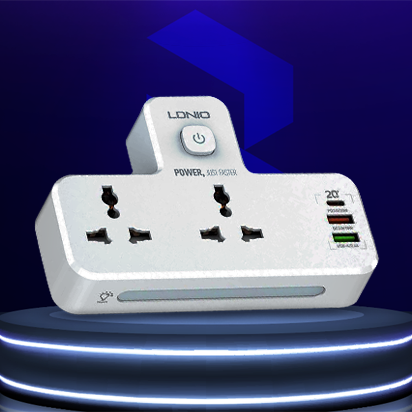 Ldnio 5 in 1 USB Socket With Night Lamp