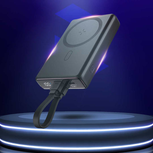 Joyroom JR-PBM01 20W Power Bank 10000mAh with Built-in Cable&Kickstand - Flip.Pk