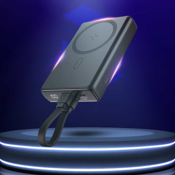 Joyroom JR-PBM01 20W Power Bank 10000mAh with Built-in Cable&Kickstand - Flip.Pk