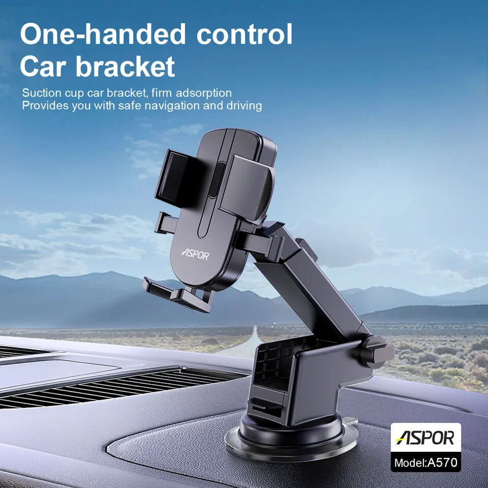 Aspor A570 360° Rotatable Car Mobile Phone Holder