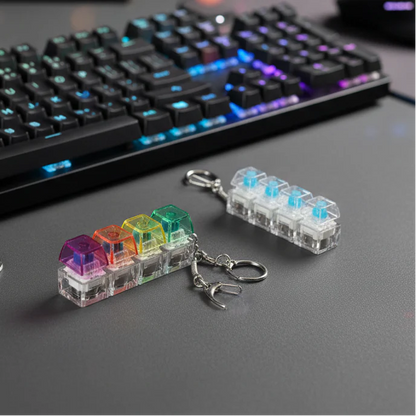 Keyboard Fidget Stress Relief Keychain