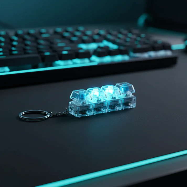 Keyboard Fidget Stress Relief Keychain