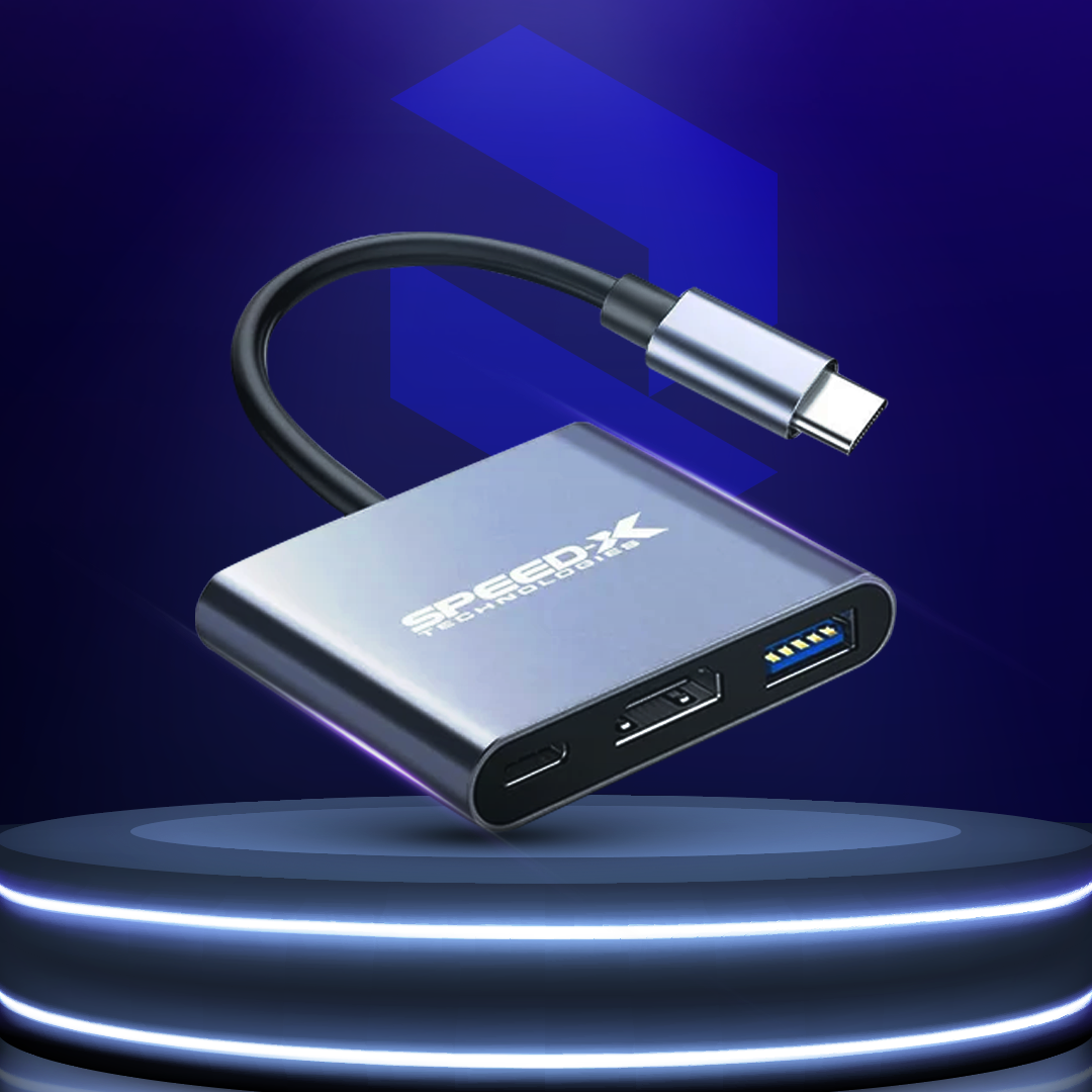 Type C 3.1 to OTG+HDMI+USB 3.0 - Flip.Pk