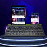 Wireless Bluetooth Keyboard With Phone/tablet Holder Slot - Flip.Pk