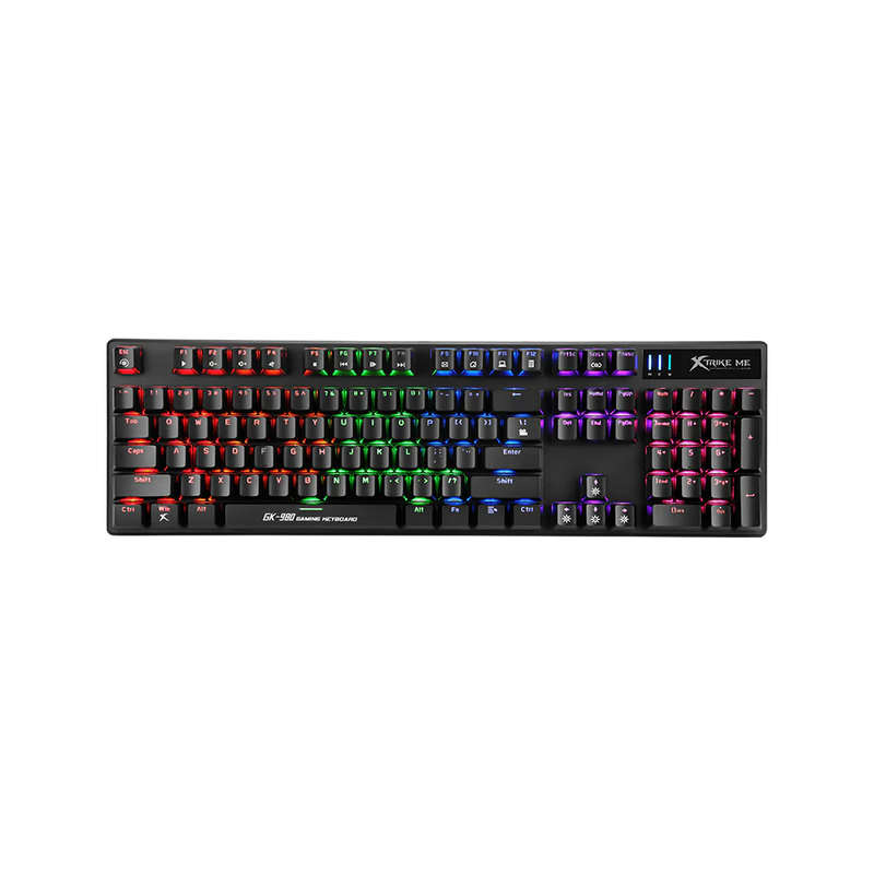 Xtrike Me GK-980 Wired Mechanical Gaming Keyboard with RGB Backlight - Flip.Pk
