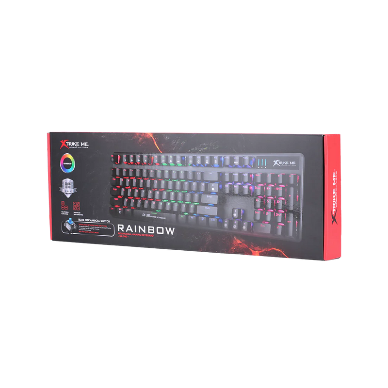Xtrike Me GK-980 Wired Mechanical Gaming Keyboard with RGB Backlight - Flip.Pk