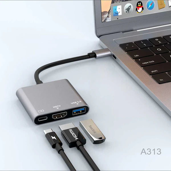 Type C 3.1 to OTG+HDMI+USB 3.0 - Flip.Pk