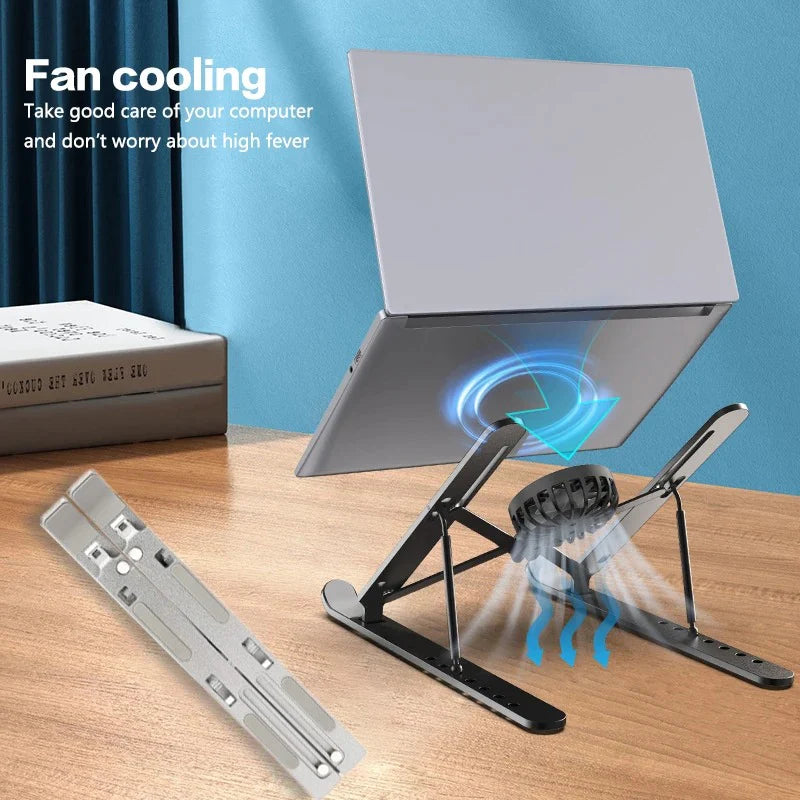 Laptop Stand with Fan - Flip.Pk