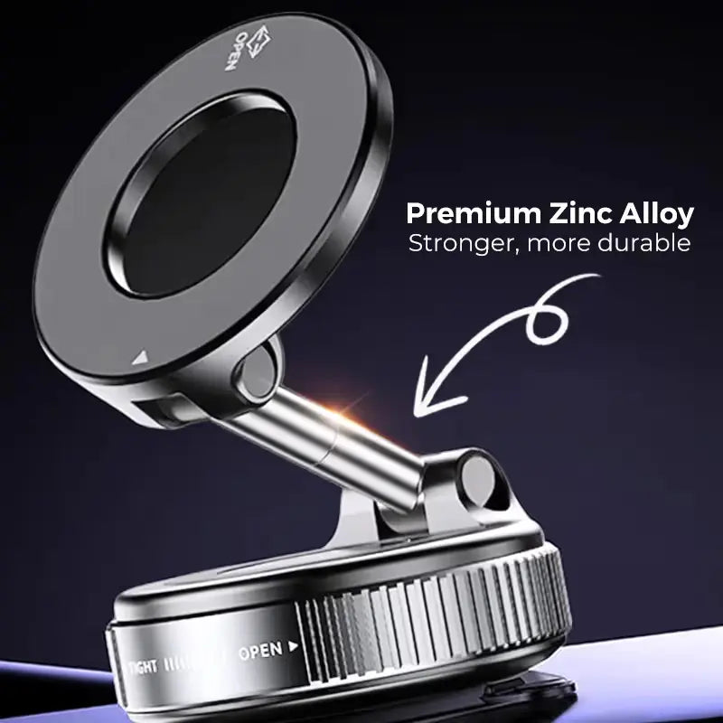 Magnetic Car Phone Holder 360 Degree Adjustable Arm Rotation - Flip.pk