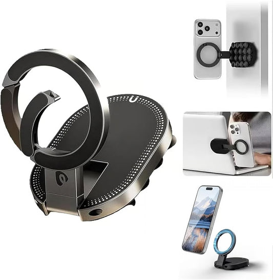 3-in-1 Foldable Magnetic Suction Phone Mount