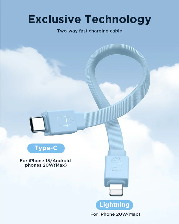 Joyroom JR-PBM01 20W Power Bank 10000mAh with Built-in Cable&Kickstand - Flip.Pk