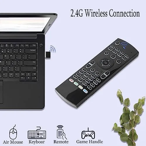 4 in 1 MX3 Air Mouse Voice Remote Control with RGB Backlit & IR Learning for Android TV Box, Smart TV, PC