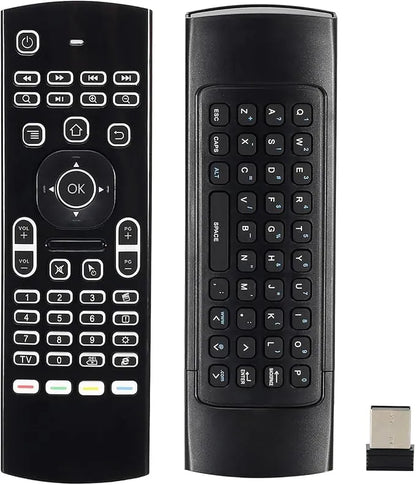 4 in 1 MX3 Air Mouse Voice Remote Control with RGB Backlit & IR Learning for Android TV Box, Smart TV, PC