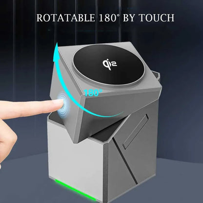 3-in-1 Magnetic Wireless Charger Stand for iPhone, Apple Watch & AirPods