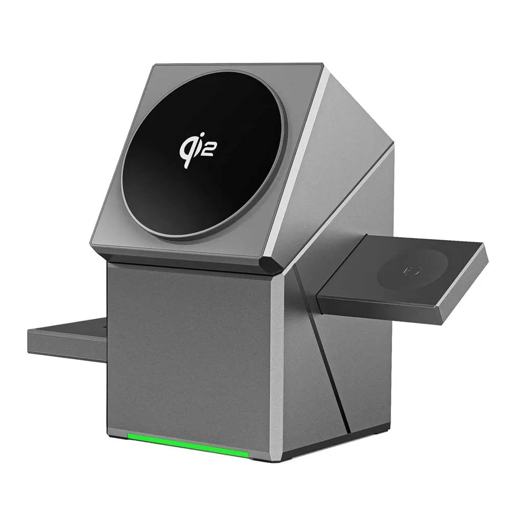 3-in-1 Magnetic Wireless Charger Stand for iPhone, Apple Watch & AirPods
