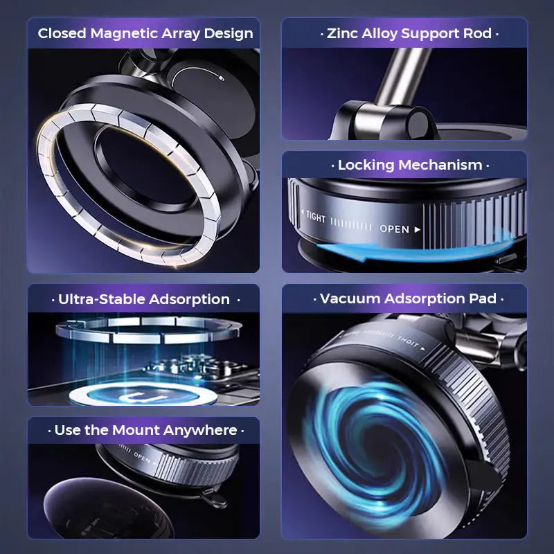 360° Magnetic Car Phone Holder